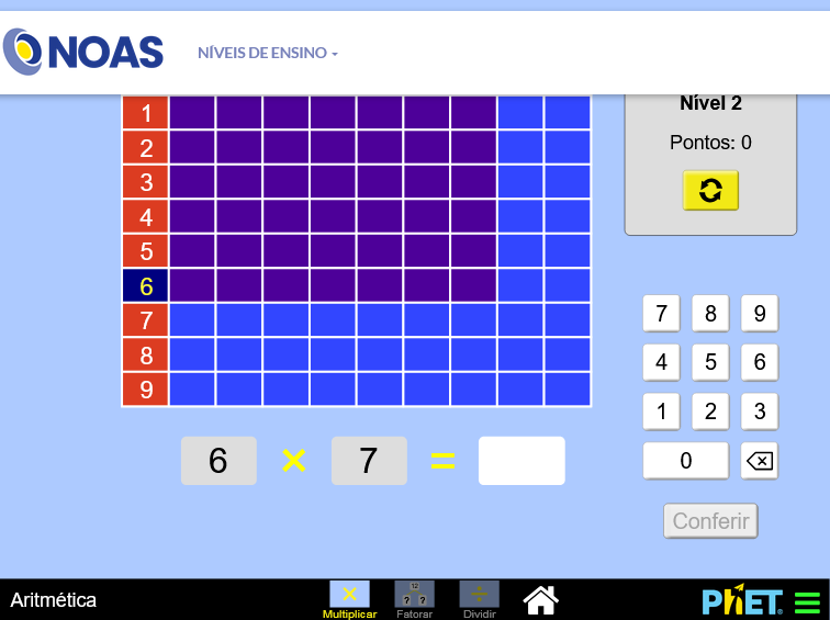 Imagem do jogo Aritmética